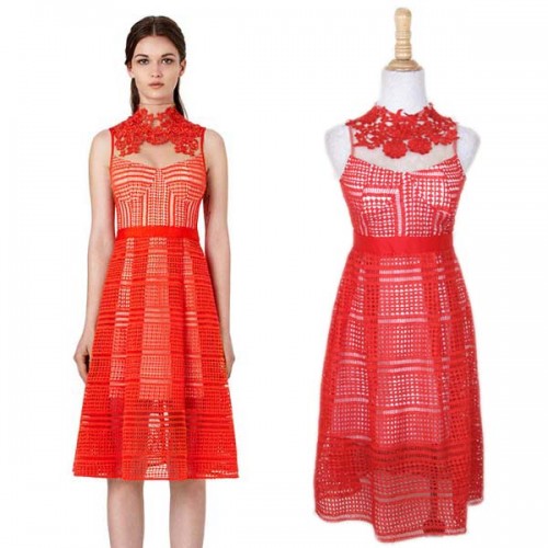 Red Lace A Dress (Size M)